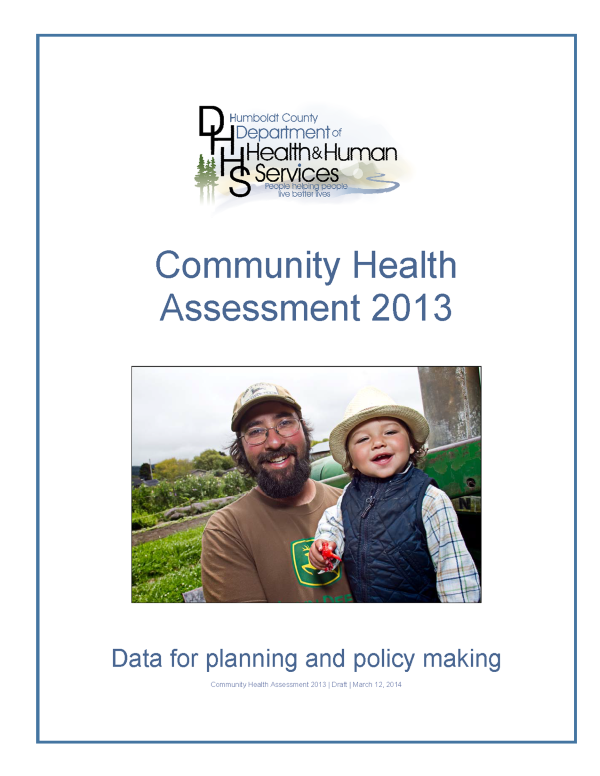 Cover of the 2013 Community Health Assessment for Humboldt County